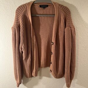 Eloquii Women's Tan Brown Cardigan Size 14/16